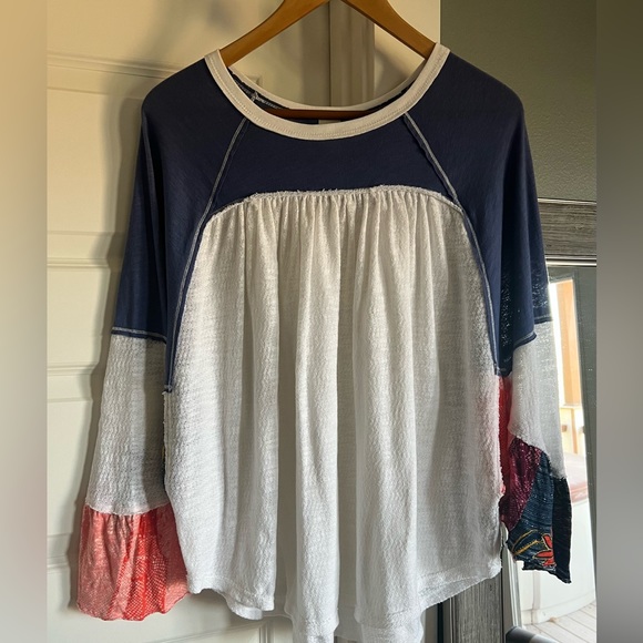 We the Free People Friday Fever Batwing Boho Top - Picture 3 of 7